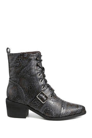 Martha Snake Print Mid Boot