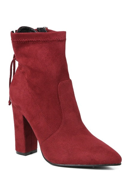 Curio Block Heel Stretch Bootie