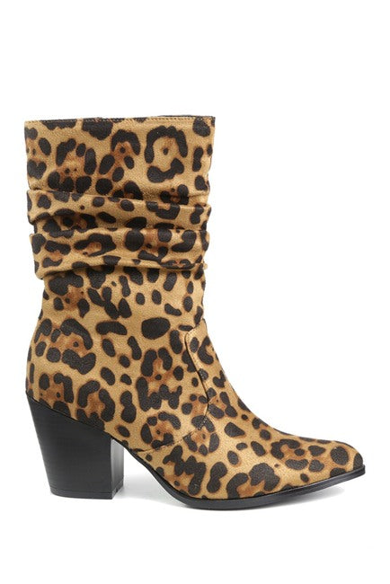 Sparky Slouchy Stack Heel Bootie