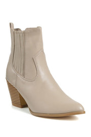 Lliana Pointed Toe Stack Heel Bootie