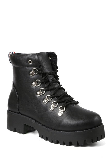 Chaplin Chunky Heel Combat Hiker Boot