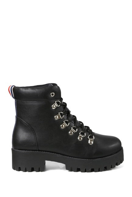 Chaplin Chunky Heel Combat Hiker Boot