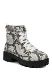 Chaplin Chunky Heel Combat Hiker Boot